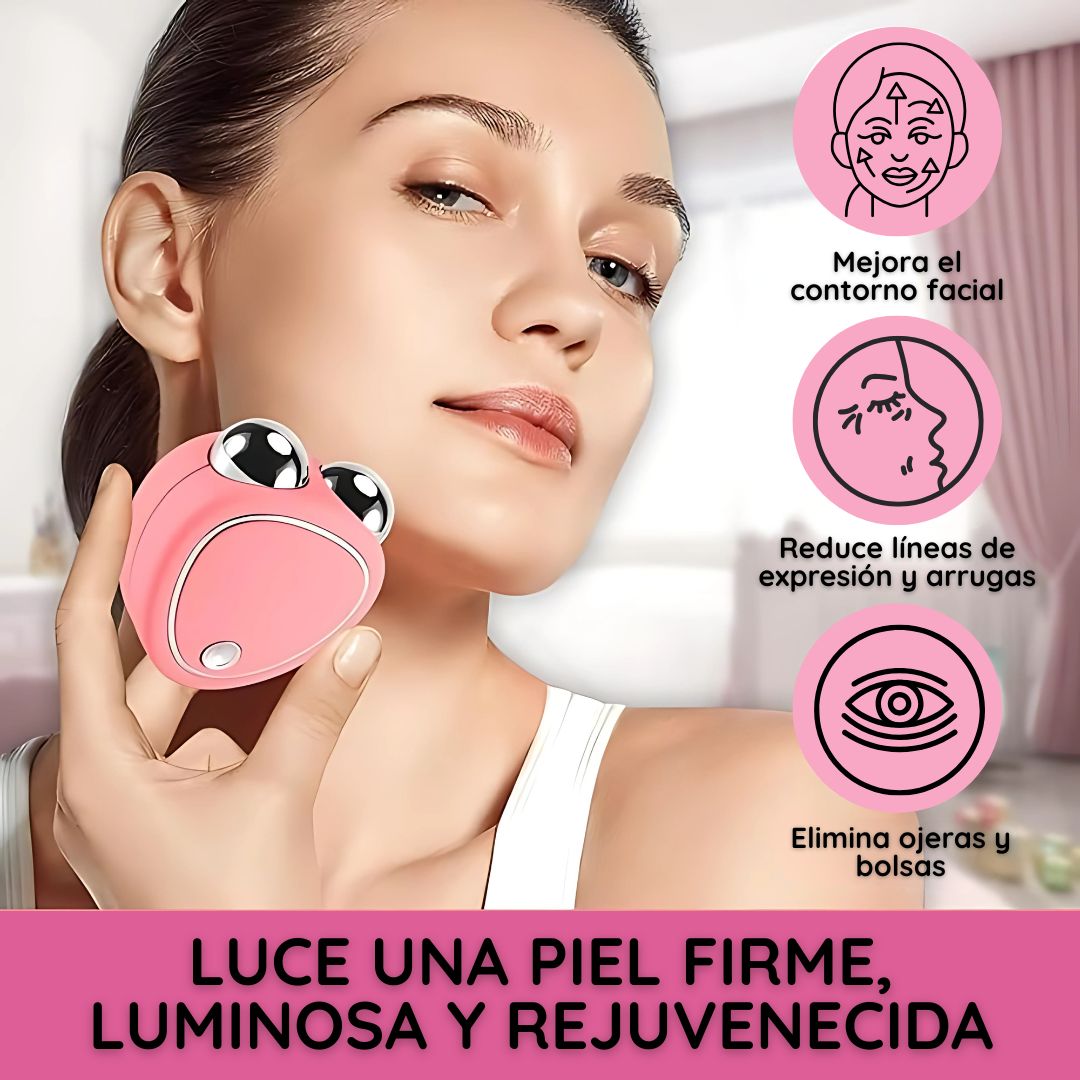 MASAJEADOR FACIAL CON MICROCORRIENTE