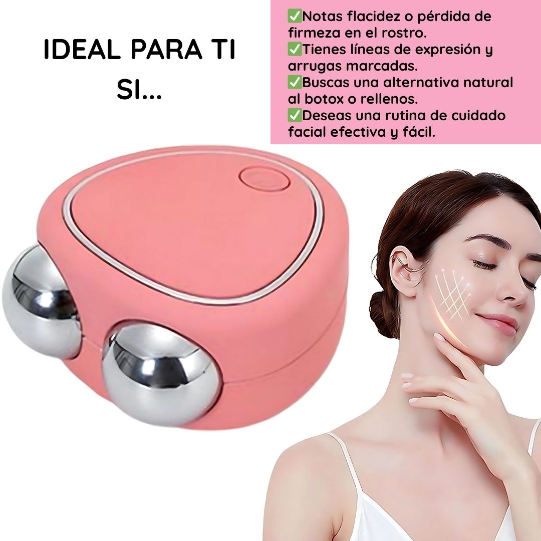 MASAJEADOR FACIAL CON MICROCORRIENTE