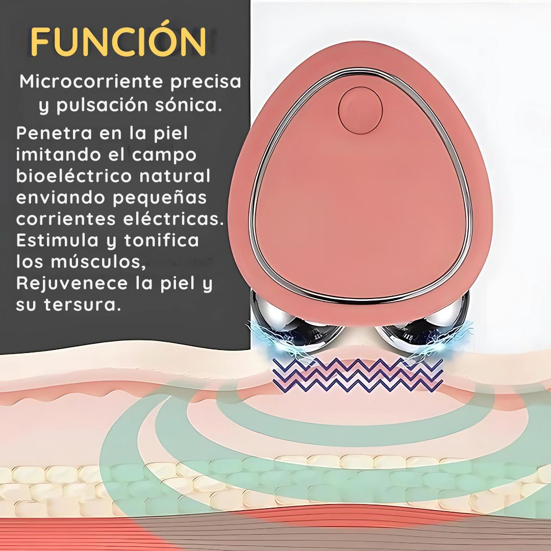 MASAJEADOR FACIAL CON MICROCORRIENTE